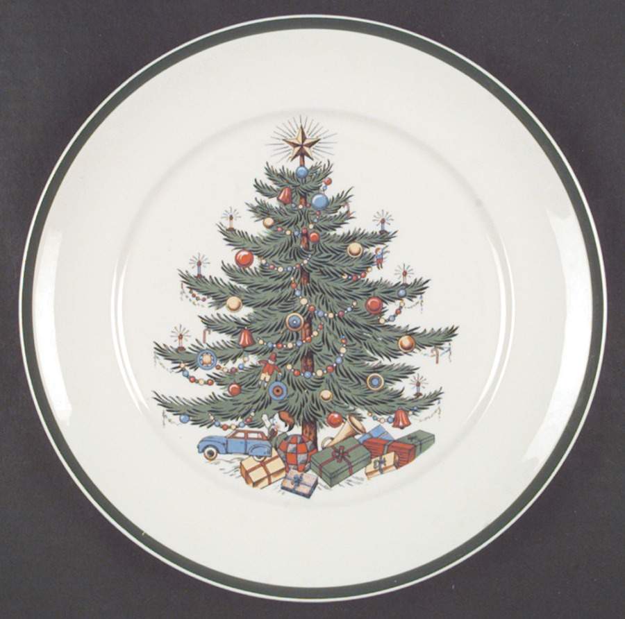 Christmas Tree Dinner Plate by Plummer (NY)-1