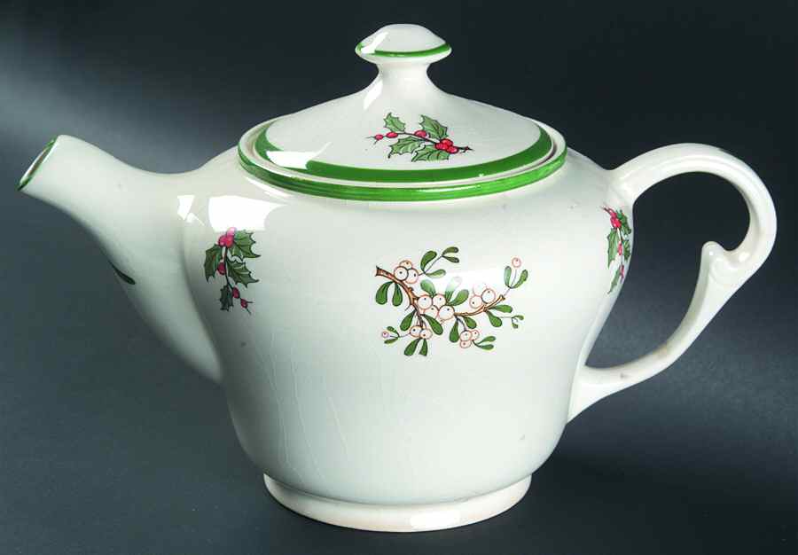 Christmas Tree Teapot & Lid by Plummer (NY)-1