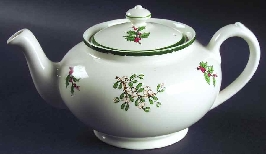 Christmas Tree Teapot & Lid by Plummer (NY)-1