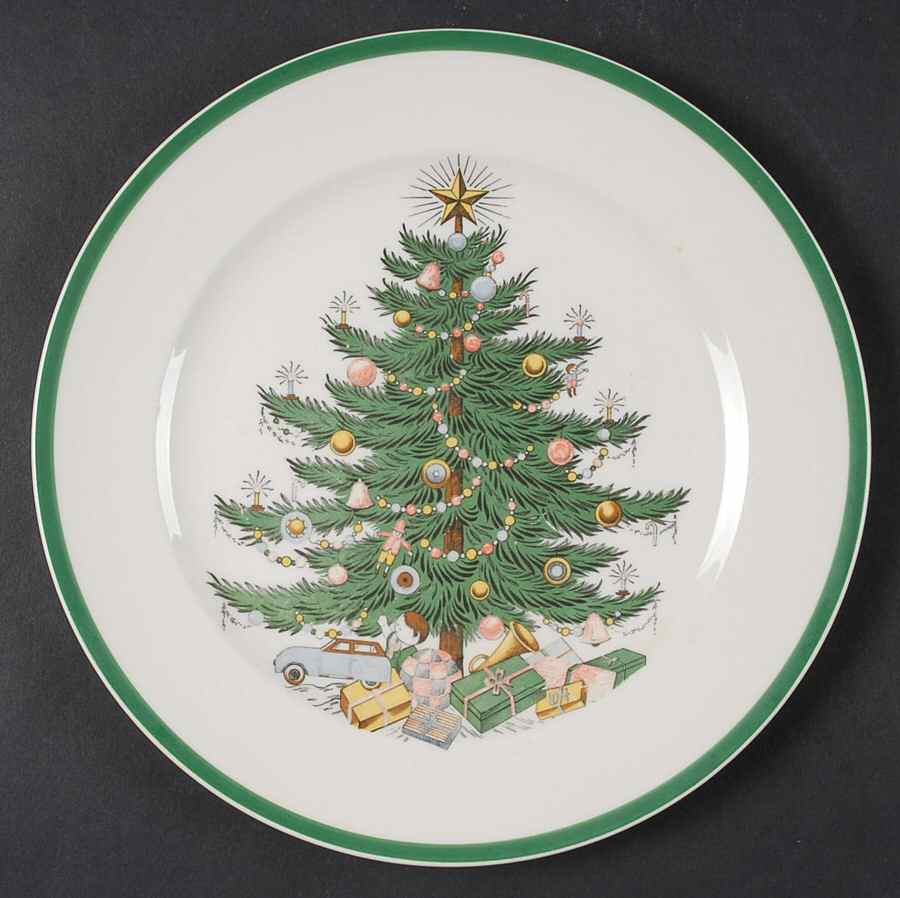 Christmas Tree Luncheon Plate by Plummer (NY)-1