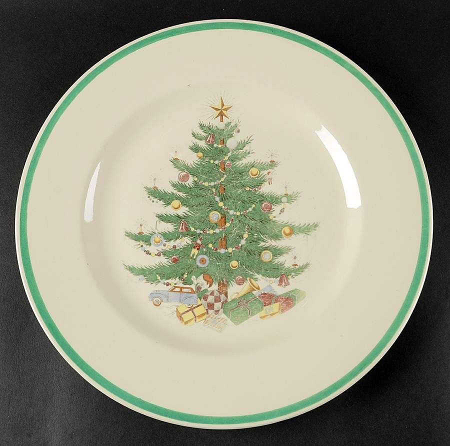 Christmas Tree Dinner Plate by Plummer (NY)-1