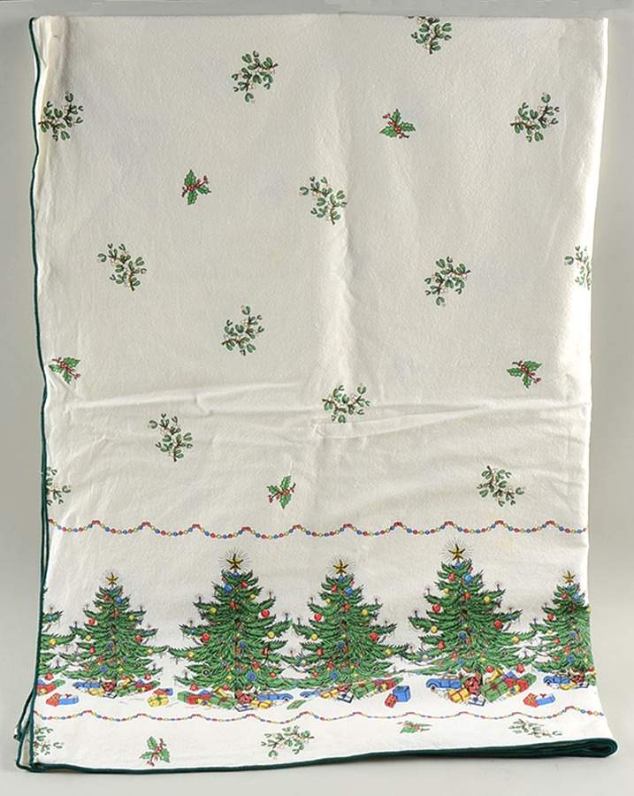 Christmas Tree 80" x 112" Rectangular Tablecloth by Plummer (NY)-1
