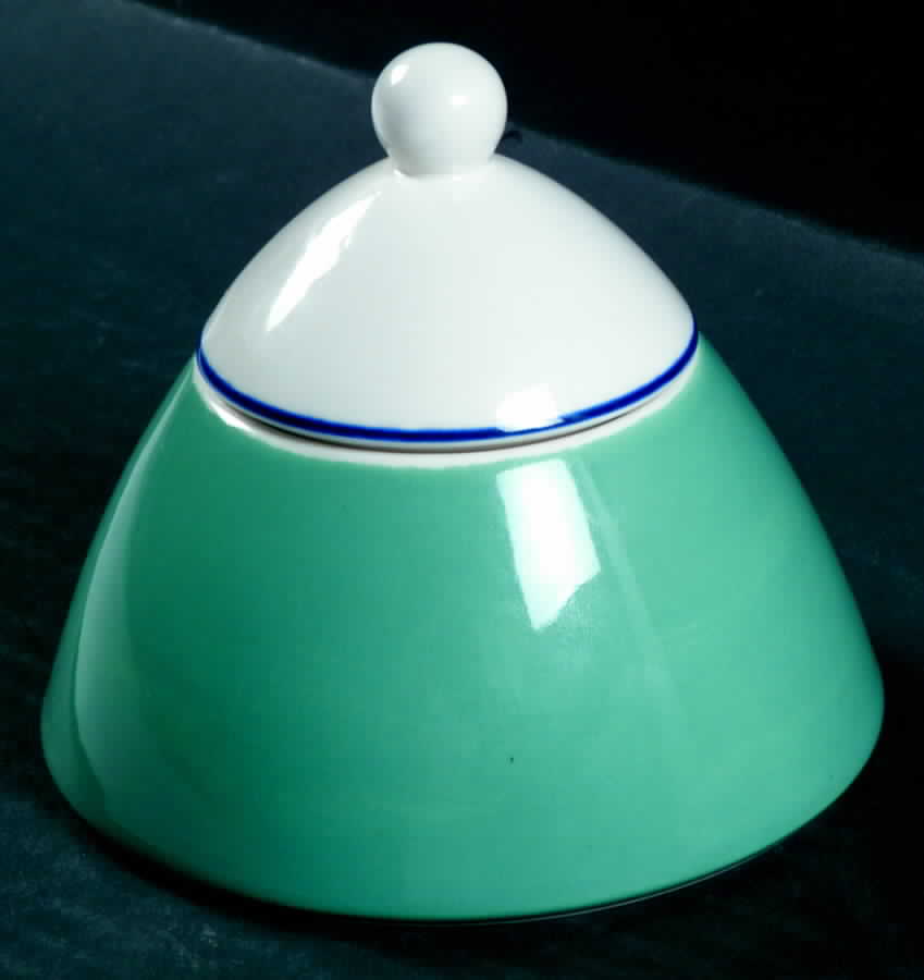 Spa Aqua Green Sugar Bowl & Lid by Pagnossin-1