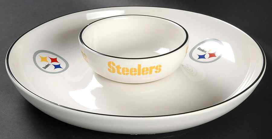 Pittsburgh Steelers (2 Piece) Chip & Dip Set by Pfaltzgraff-1