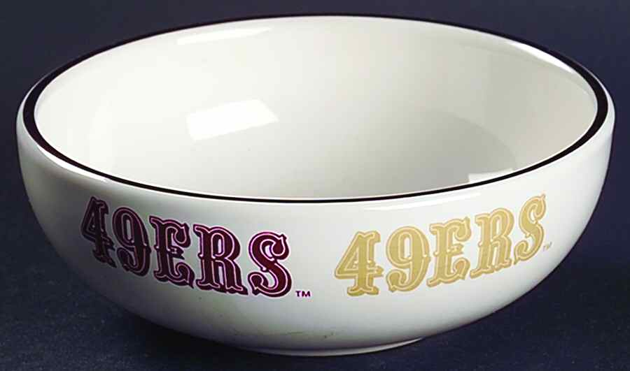 San Francisco 49er's Dip Bowl for Chip & Dip Set by Pfaltzgraff-1