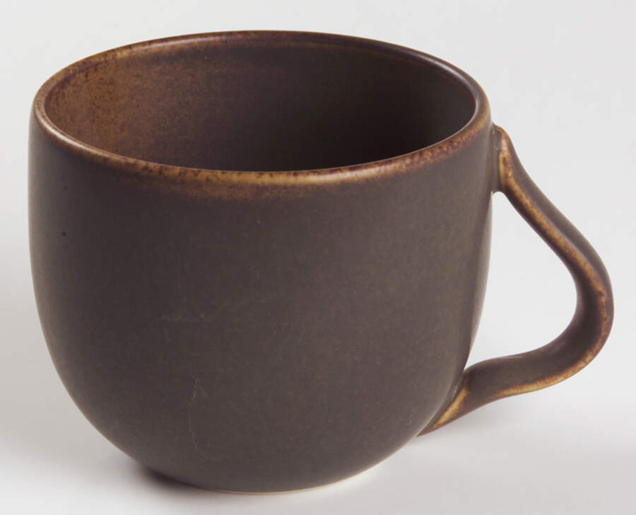 Willow Brown Flat Cup by Pottery Barn China-1