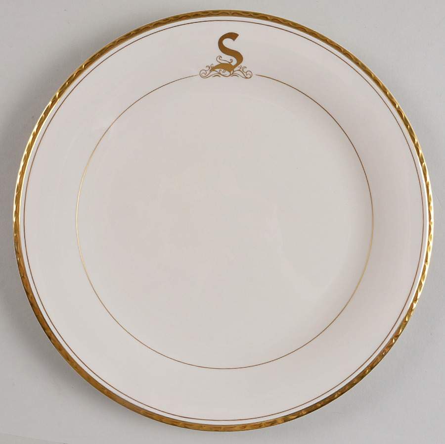 Reflection (Monograms) Dinner Plate by Pickard-1