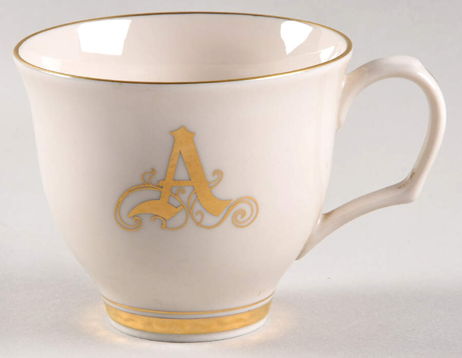 Reflection (Monograms) Flat Cup by Pickard-1