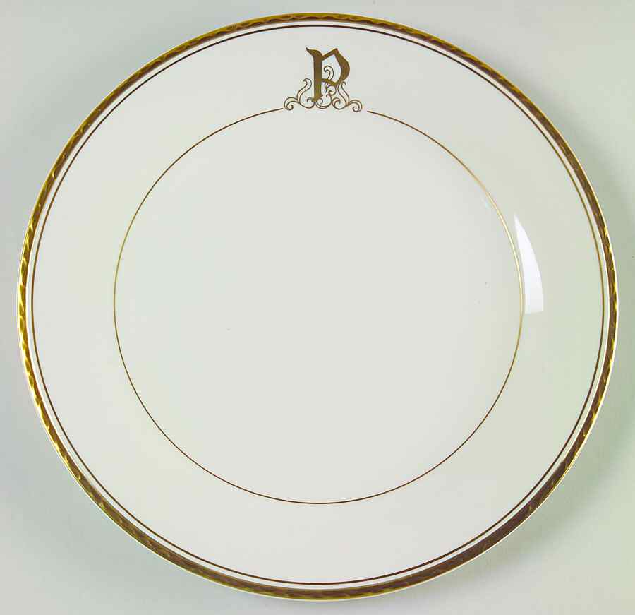 Reflection (Monograms) Dinner Plate by Pickard-1