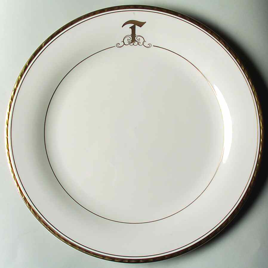 Reflection (Monograms) Dinner Plate by Pickard-1