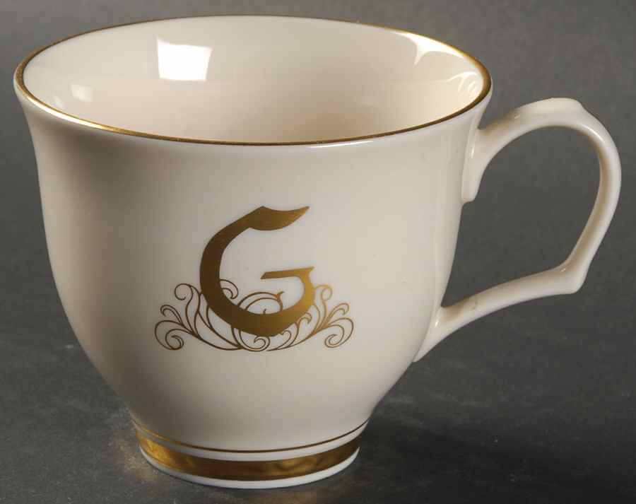 Reflection (Monograms) Flat Cup by Pickard-1