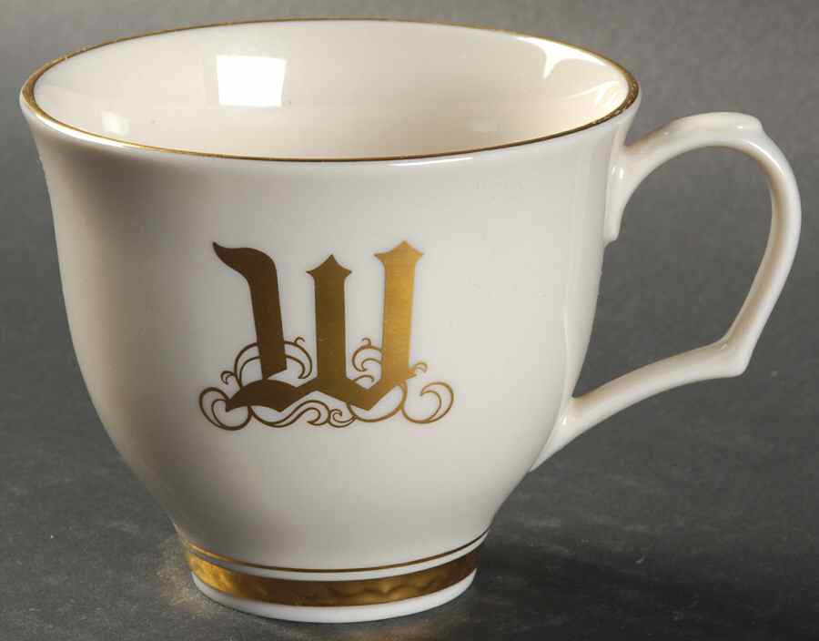 Reflection (Monograms) Flat Cup by Pickard-1