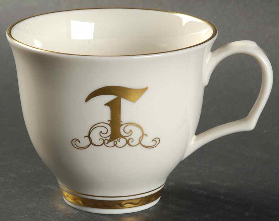 Reflection (Monograms) Flat Cup by Pickard-1