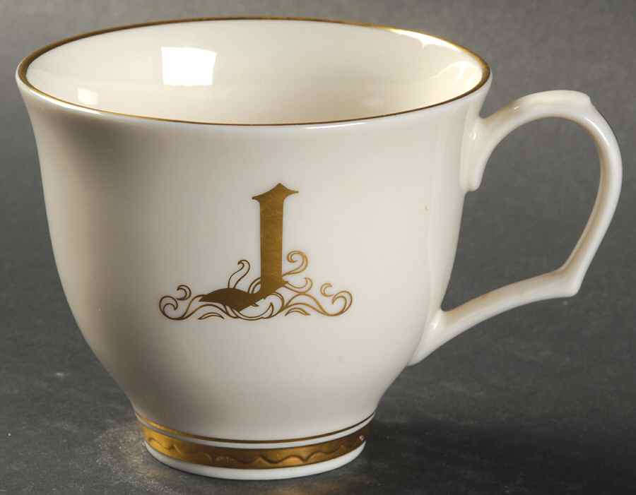 Reflection (Monograms) Flat Cup by Pickard-1