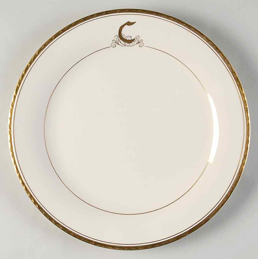 Reflection (Monograms) Dinner Plate by Pickard-1