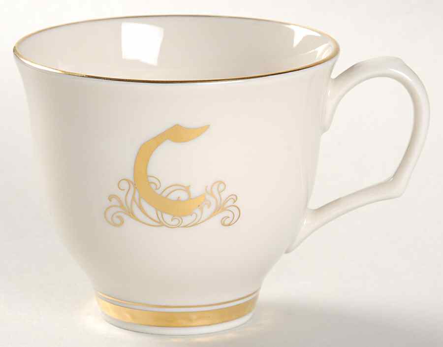 Reflection (Monograms) Flat Cup by Pickard-1