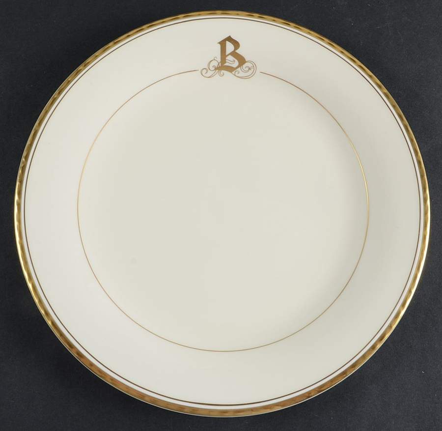 Reflection (Monograms) Dinner Plate by Pickard-1