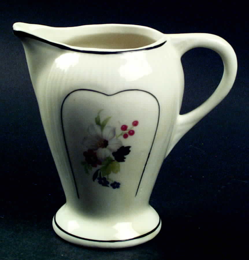 White Flower Hostess Creamer by Porcelier-1