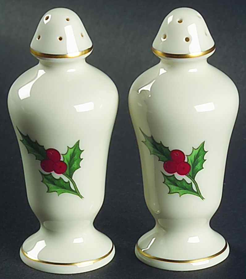 Holly Salt & Pepper Set by Pickard-1