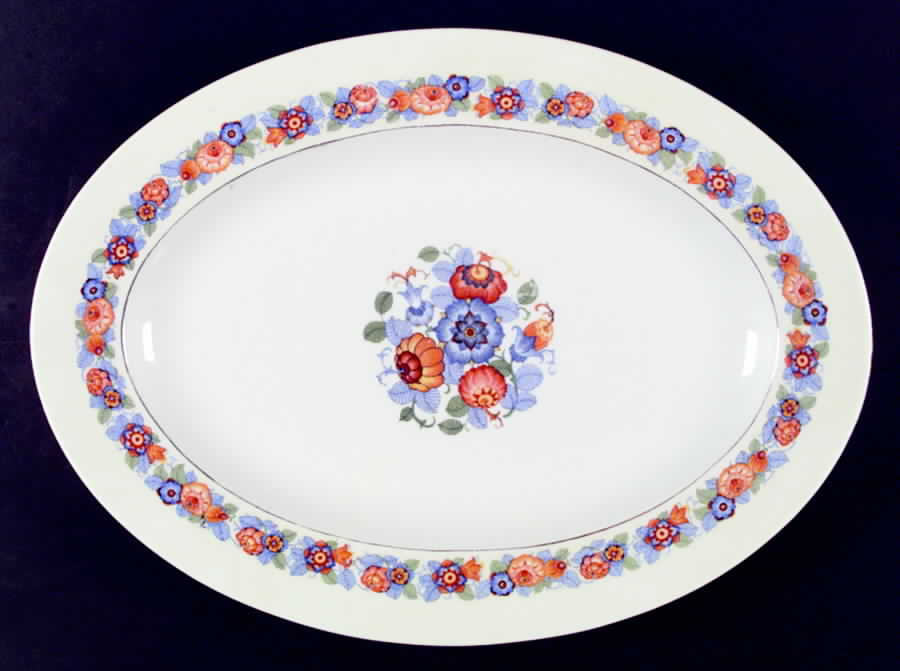 PHE24 16" Oval Serving Platter by Phoenix (Czech)-1