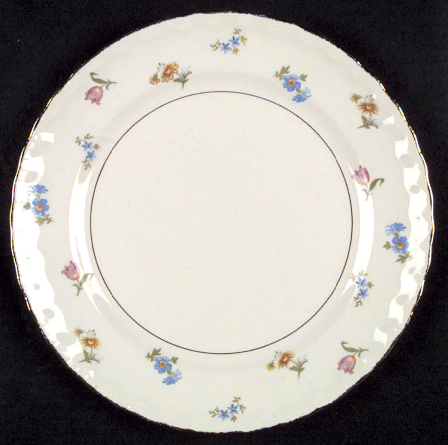 Revere (Smooth Gold Trim) Dinner Plate by Pope Gosser-1