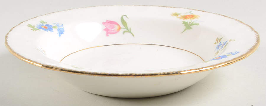 Revere (Smooth Gold Trim) Rim Fruit/Dessert (Sauce) Bowl by Pope Gosser-1
