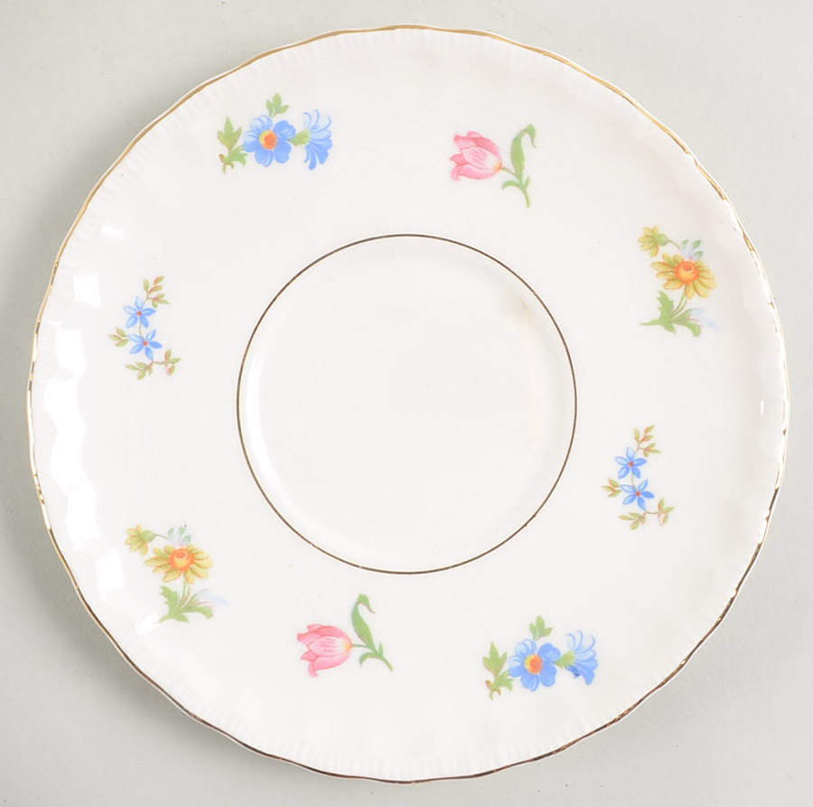 Revere (Smooth Gold Trim) Saucer for Cream Soup Bowl by Pope Gosser-1
