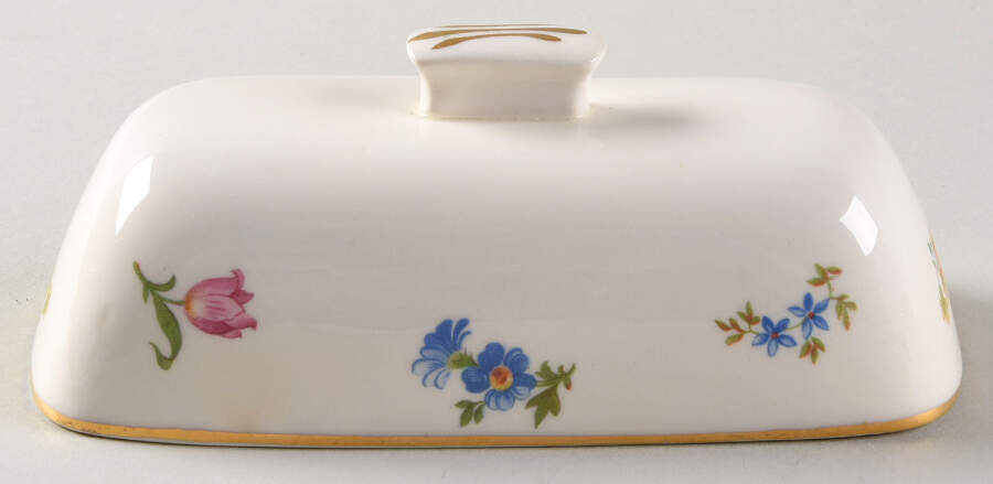Revere (Smooth Gold Trim) Lid for 1/4 Lb Butter by Pope Gosser-1