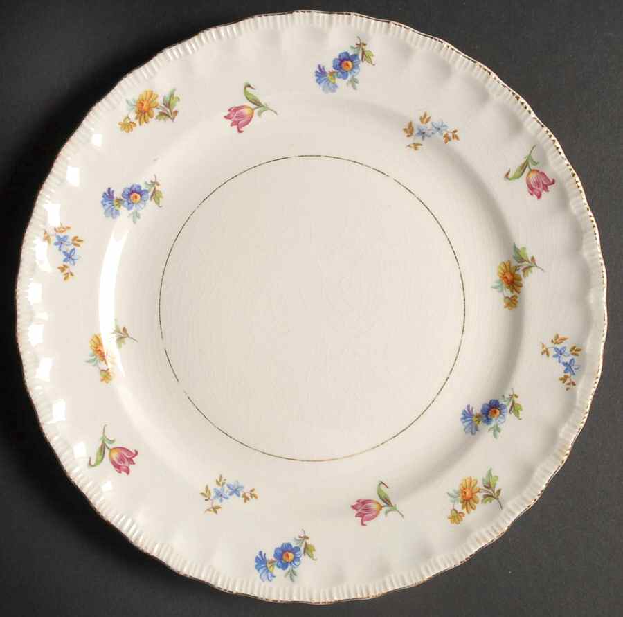 Revere (Smooth Gold Trim) Luncheon Plate by Pope Gosser-1