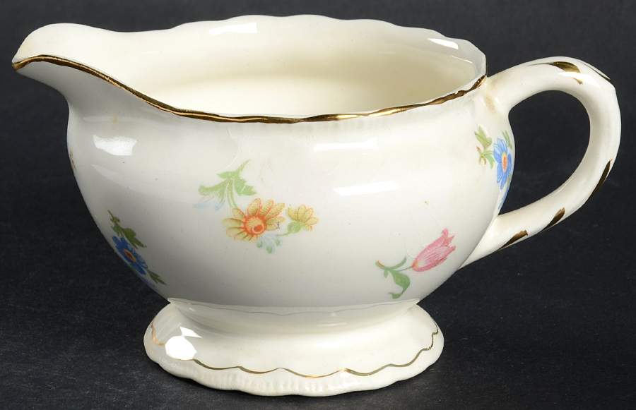 Revere (Smooth Gold Trim) Creamer by Pope Gosser-1