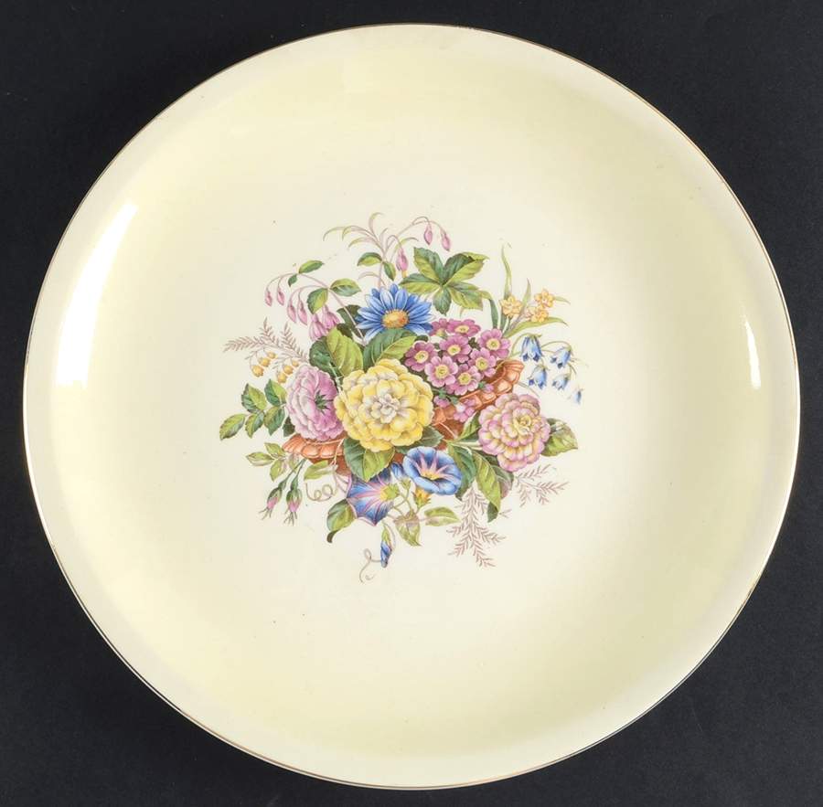 Delmar Garden 12" Chop Plate (Round Platter) by Paden City-1