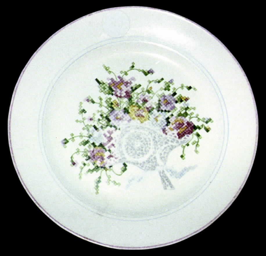Bridal Bouquet Dinner Plate by Pope Gosser-1