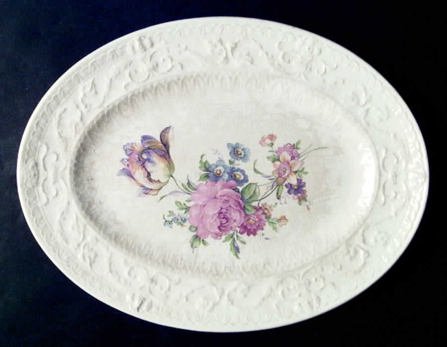 Capri 11" Oval Serving Platter by Paden City-1