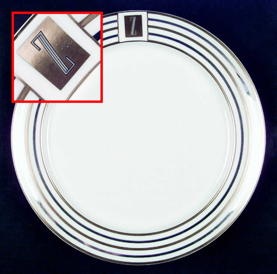 1930 (Monogrammed) Dinner Plate by Puiforcat-1