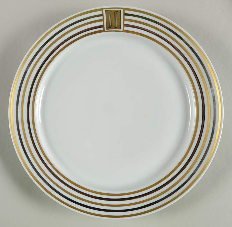 1930 (Monogrammed) Dinner Plate by Puiforcat-1