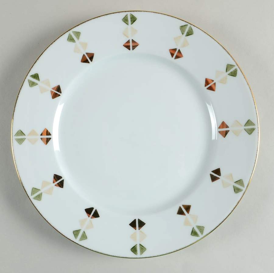 Trocadero Green Dinner Plate by Puiforcat-1