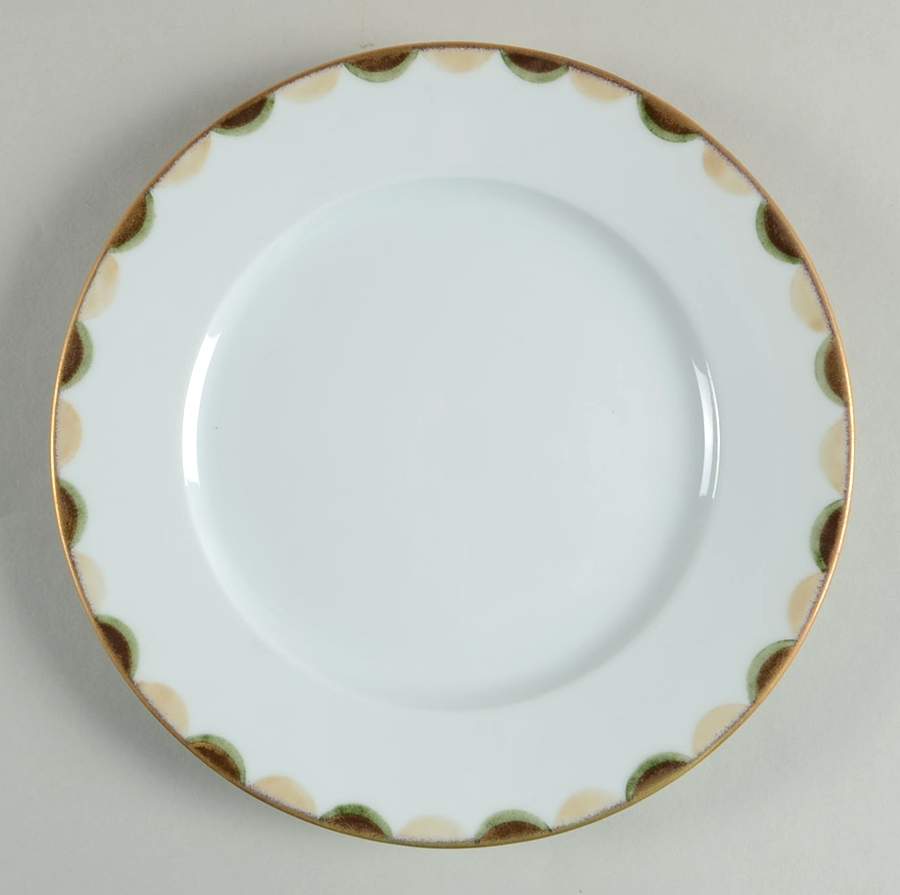 Trocadero Green Dessert/Pie Plate by Puiforcat-1