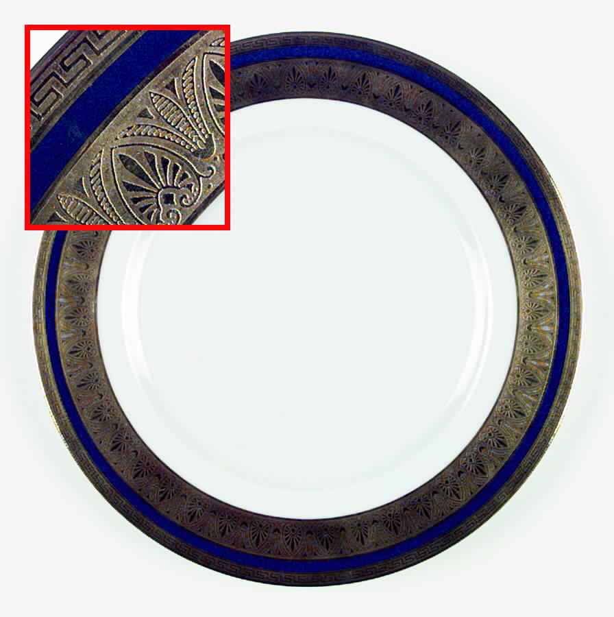 Ramses II Dinner Plate by Porcelaine Lafarge-1