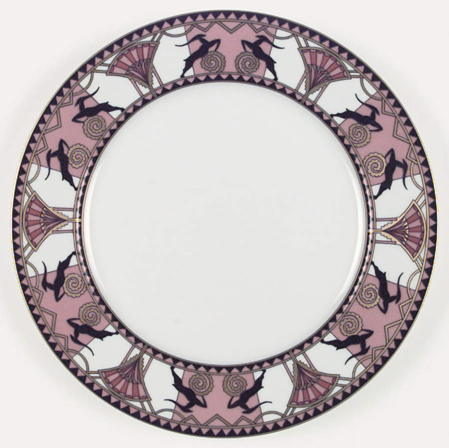 Ariel Pink Dinner Plate by Porcelaine Trianon-1