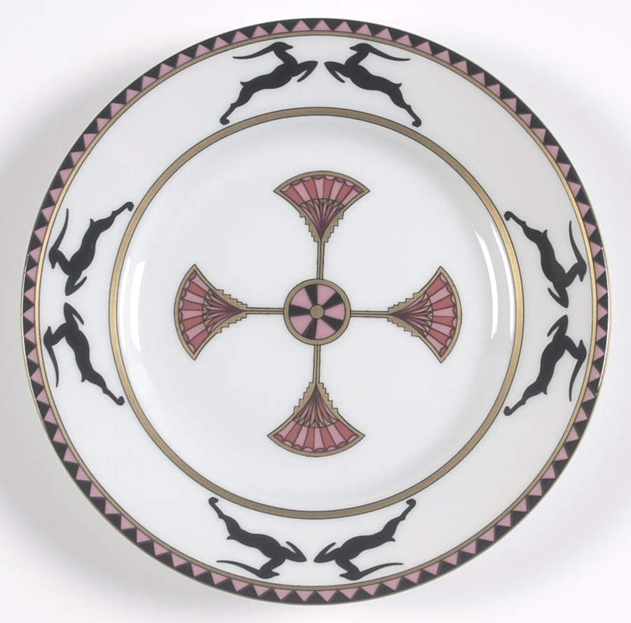 Ariel Pink Bread & Butter Plate by Porcelaine Trianon-1