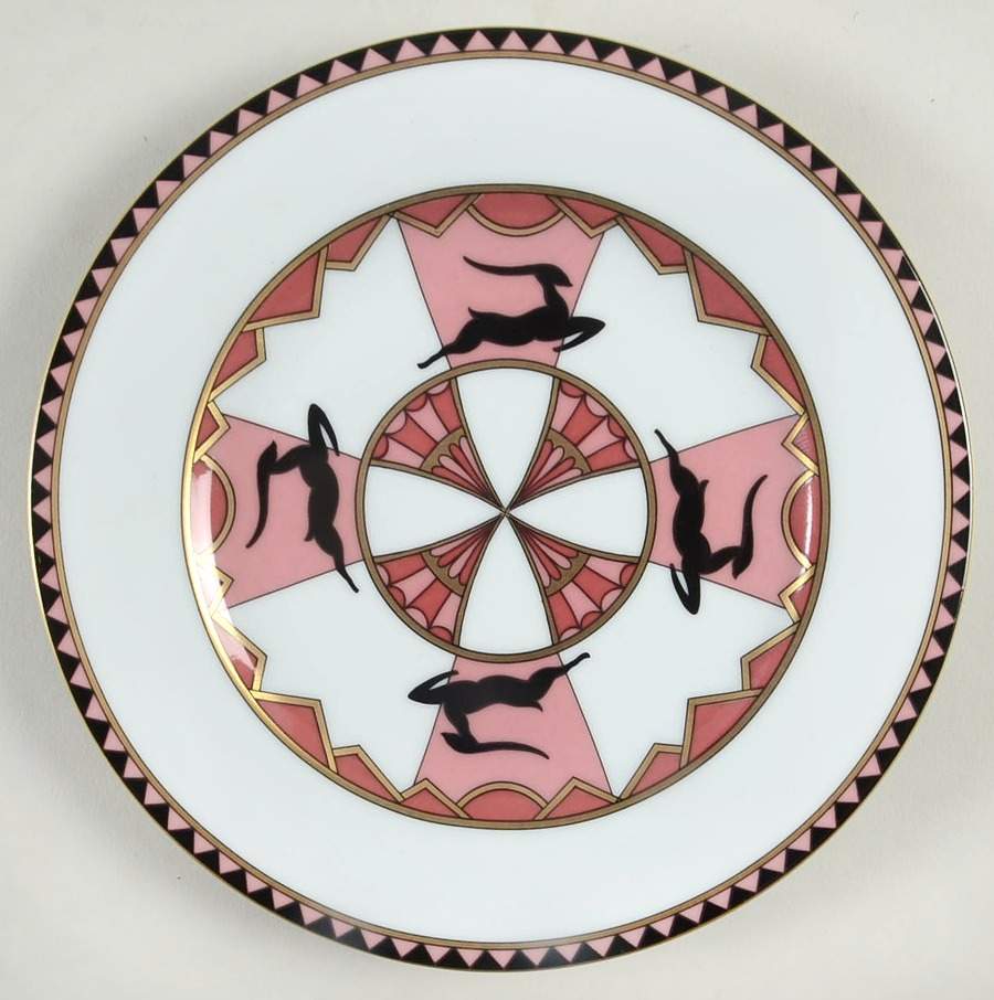 Ariel Pink Salad Plate by Porcelaine Trianon-1
