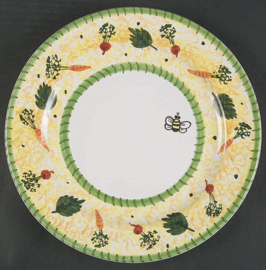 Bunny Garden Dinner Plate by Presenttense-1