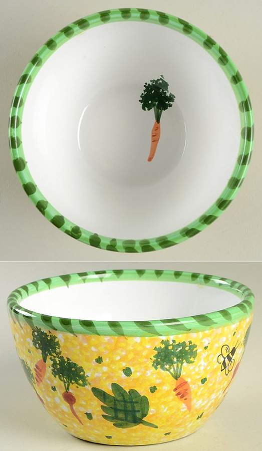 Bunny Garden Soup/Cereal Bowl by Presenttense-1