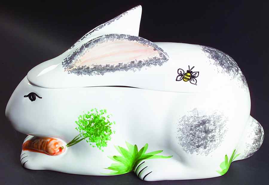 Bunny Garden Figural Tureen & Lid by Presenttense-1