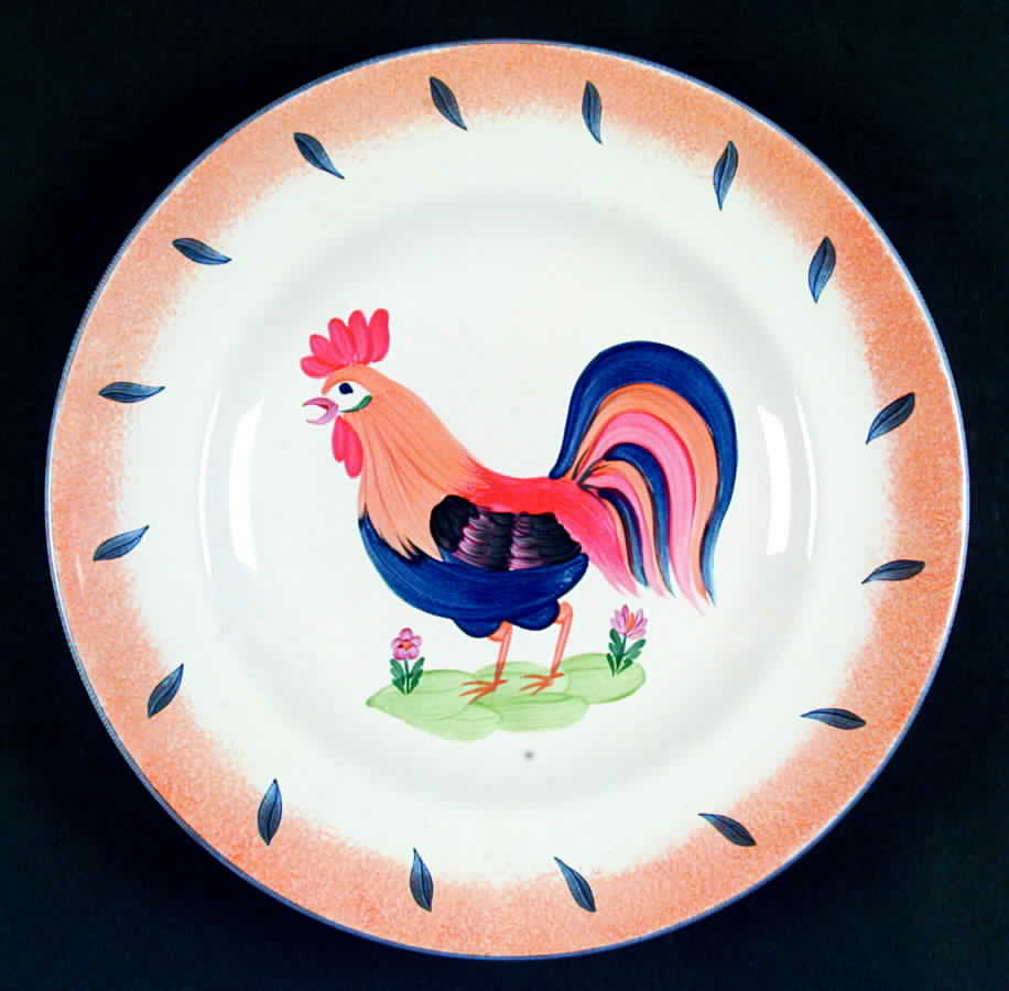 Royal Rooster Dinner Plate by Presenttense-1