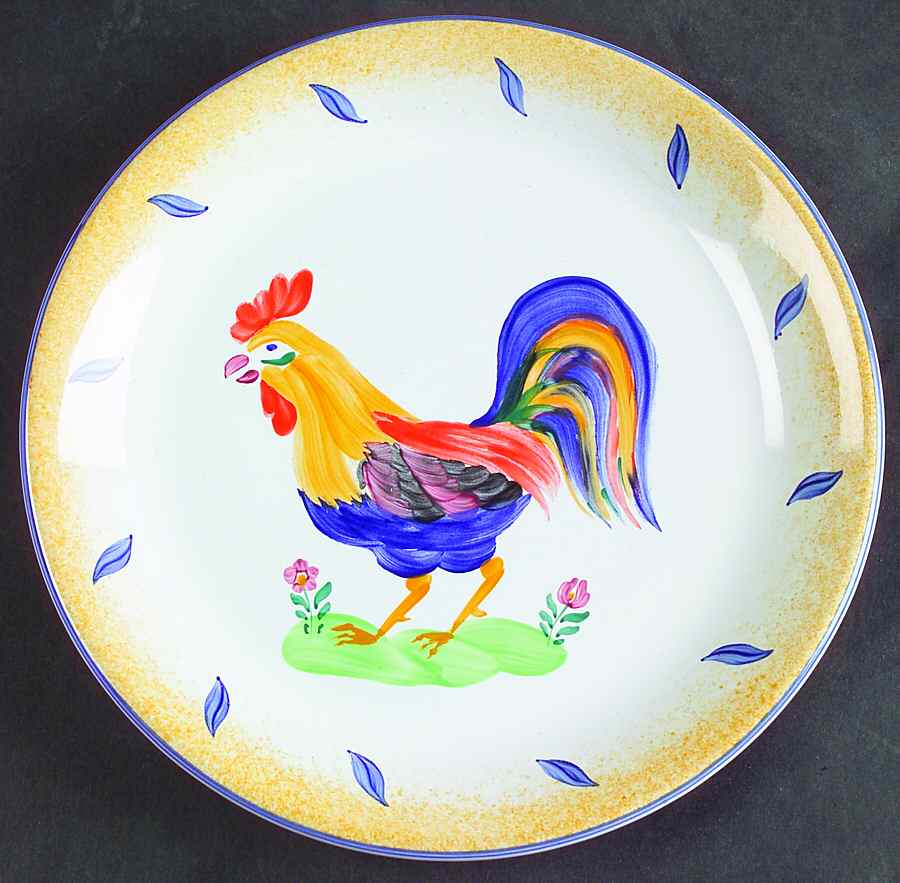 Royal Rooster Child's Plate by Presenttense-1