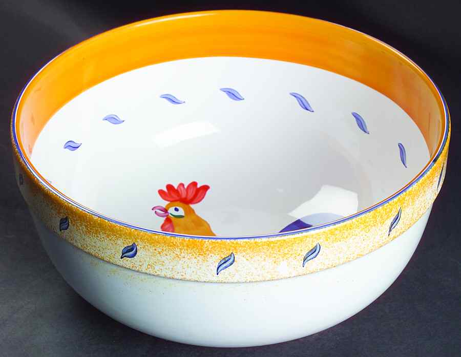 Royal Rooster 10" Large Salad Serving Bowl by Presenttense-1