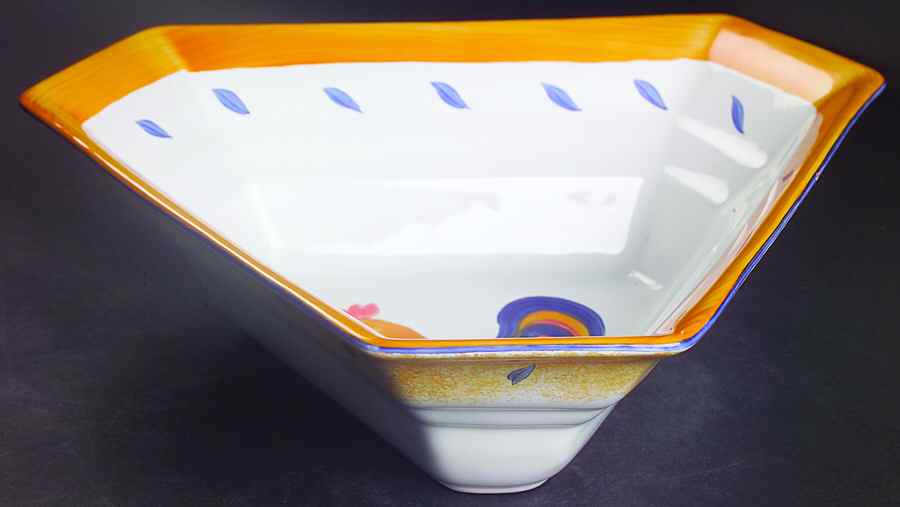 Royal Rooster Triangular Vegetable Bowl by Presenttense-1