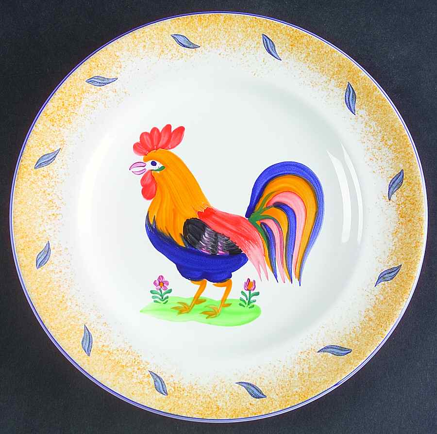 Royal Rooster Salad Plate by Presenttense-1
