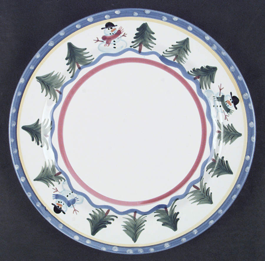 Snowman Dinner Plate by Presenttense-1